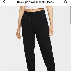 Womens Black Nike Tech Joggers